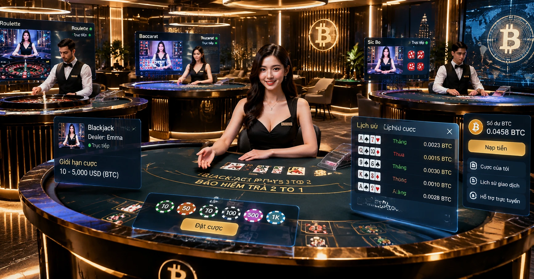 Live Dealer Bitcoin Casino: Trải Nghiệm Cá Cược Đỉnh Cao Với Tiền Ảo - image 3