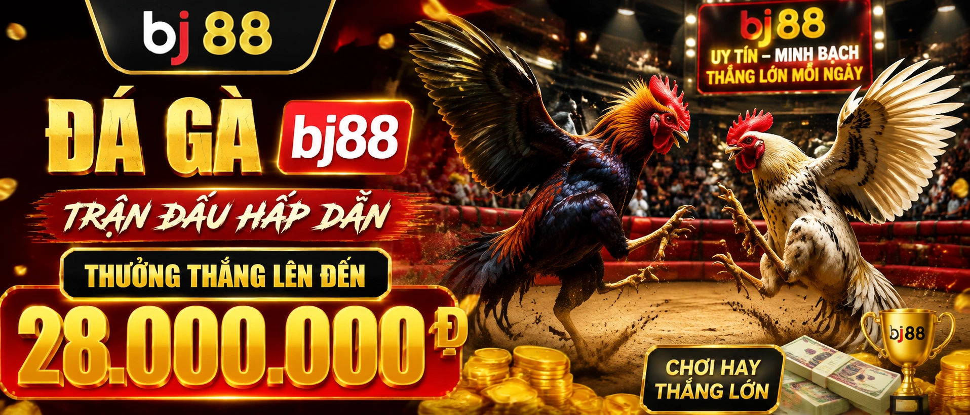 Đá Gà - giao diện trung tâm trên mobile