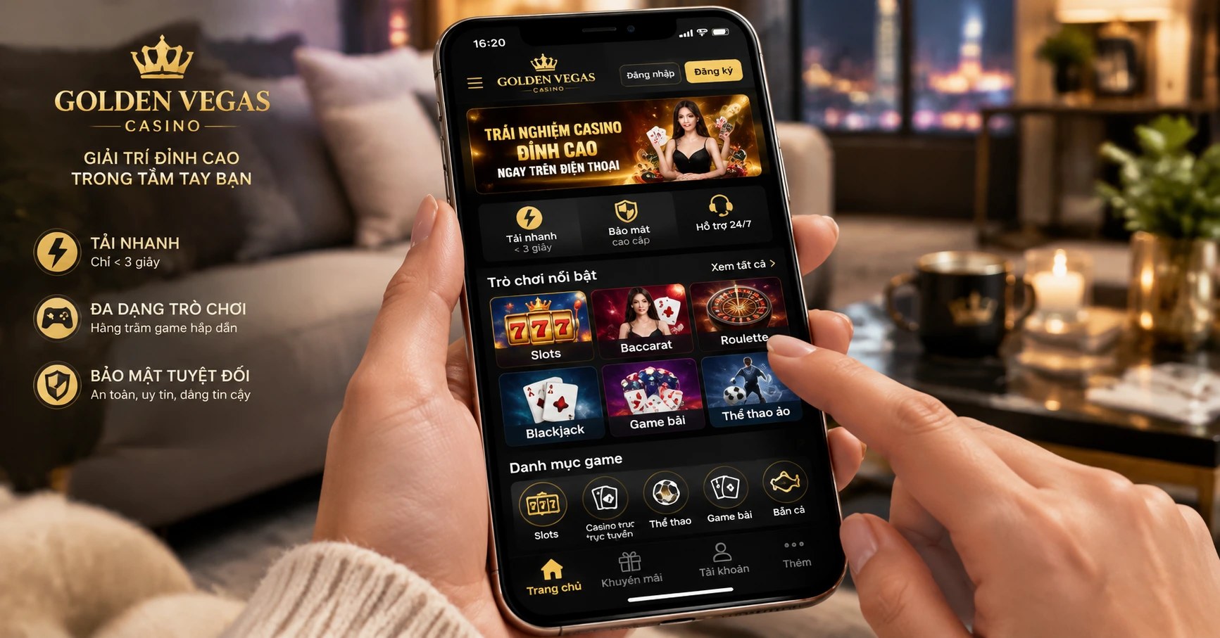Golden Vegas Casino - Trải Nghiệm Đỉnh Cao Tại Sòng Bạc Trực Tuyến - image 3